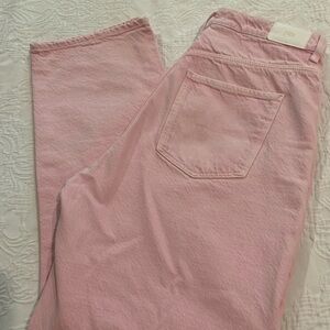 Zara Pink Straight Leg Jeans